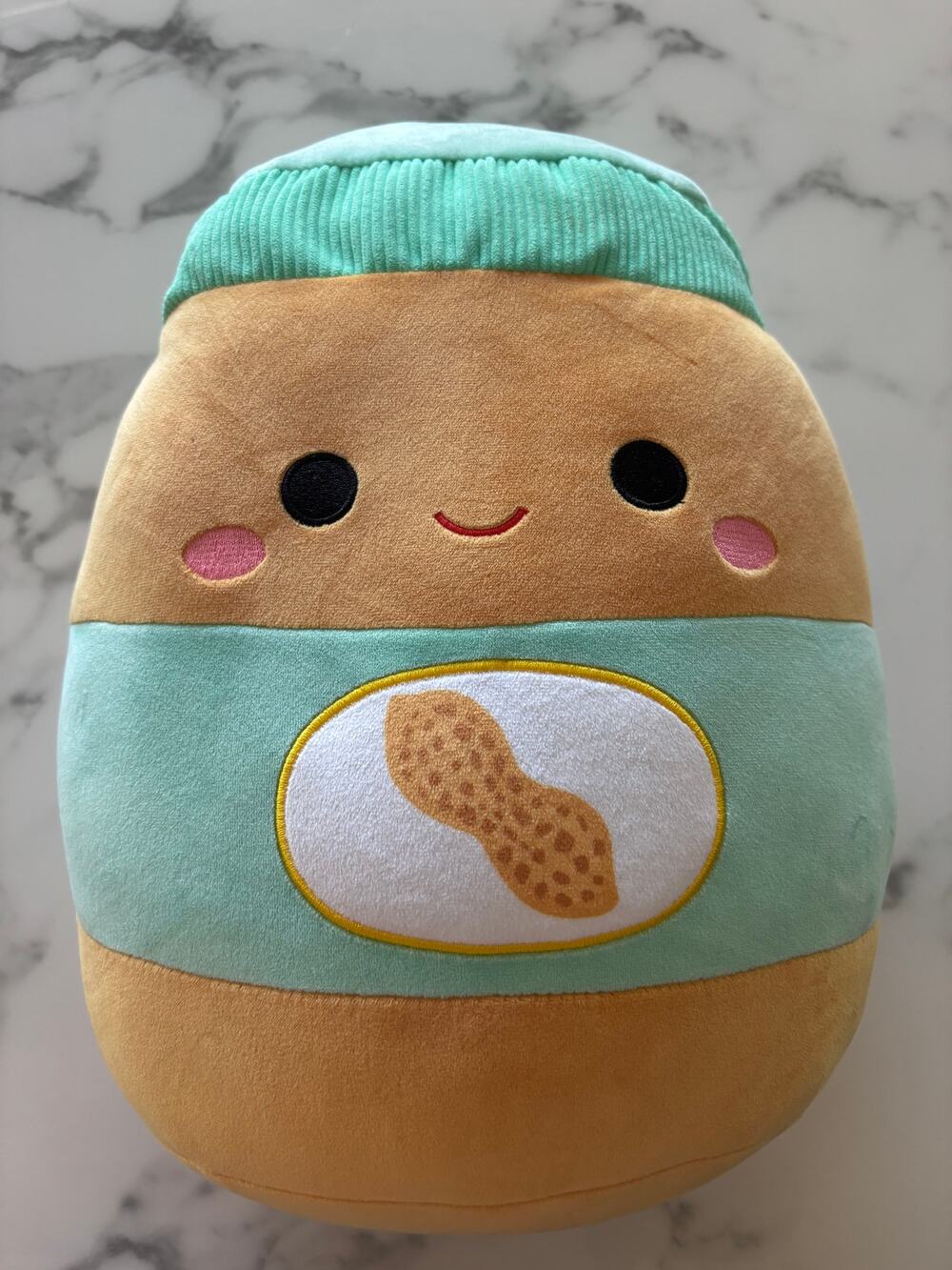 Squishmallow Antoine Peanut Butter Jar 12" Food Squad #1412 NWT Kellytoy